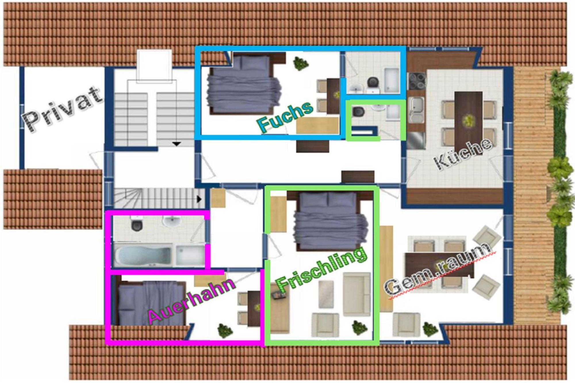 Schwarzwild - Ferienwohnung Und Ferienzimmer Baiersbronn Ngoại thất bức ảnh